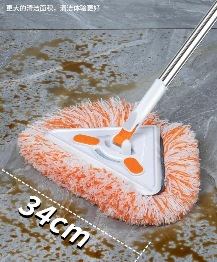 TRIANGLE MICROFIBER FLAT FLOOR MOP